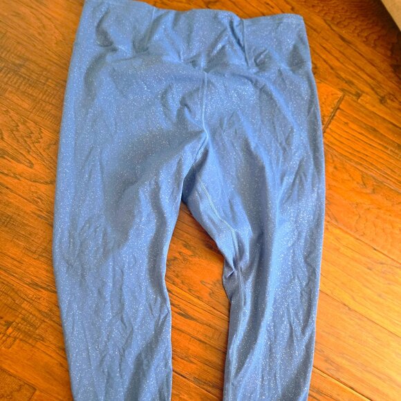 Torrid active leggings size 2 blue with silver dots full length - Picture 1 of 4